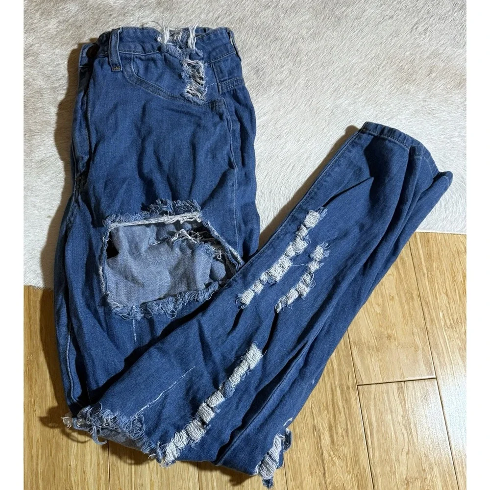 Women's Aphrodite Jeans Size 13 (31)‎ Blue Distressed Jeans Women's High Rise